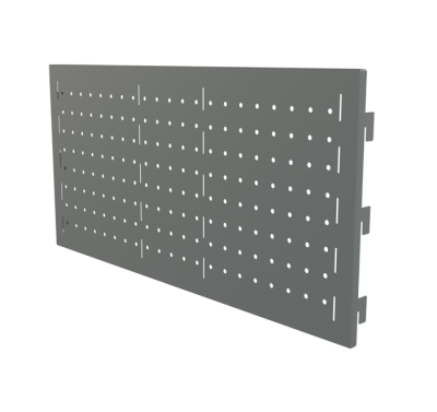 Перфорированная панель Титан GS 896х160 серебристая